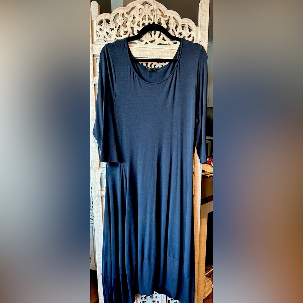 Eileen Fisher Xl midi dress 3/4 sleeve